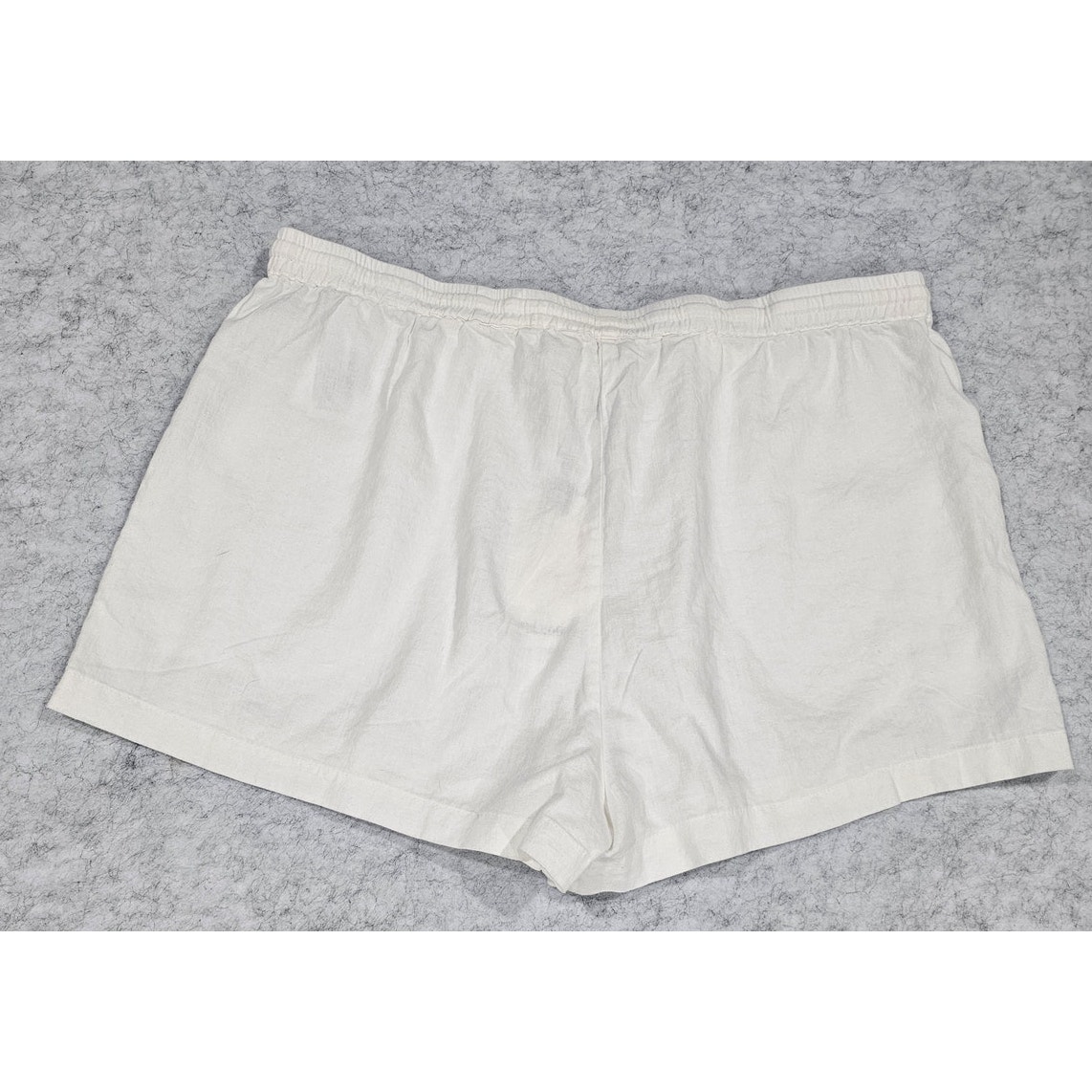 Pull & Bear Shorts, White, Viscose Linen Blend, Womens Sz Xl, Nwt, New — image 6 of 7